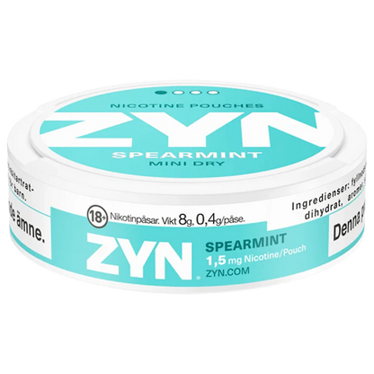 Zyn Spearmint.